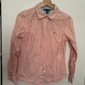 Tommy Hilfiger salmon/orange gingham button down